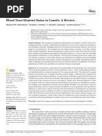 Blood Trace Element Status in Camels A Review