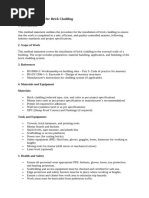 MSDS - BRICK CLADDING