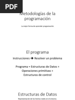 1.1. Metodologías de la programación