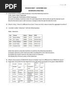 SQL Revision