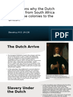 The Reasons Why the Dutch Retreated From South Africa Leaving The