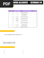 ALCANCE - SEMANA 4