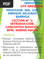 Lección Nº 1 Introducción, Conceptos Basicos, Bpm, Norma Haccp