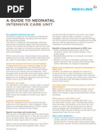 A Guide to the NICU Unit of Mediclinic Airport Road Hospital