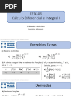 Exercícios Extras 2 - Derivadas