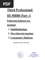 Third Year Mbbs