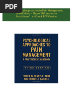 PDF Psychological Approaches to Pain Management, Third Edition – Ebook PDF Version: A Practitioner’s – Ebook PDF Version download