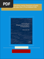 The organotransition metal chemistry of poly pyrazolyl borates Part 1 First Edition Fink download pdf