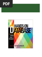 Download Complete (eBook PDF) Hands-On Database 2nd Edition by Steve Conger PDF for All Chapters