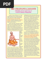 Sri Chaitanya Jayanti / Sri Gaudiya Math Chennai