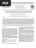 recycled waste_LCA_mechanical Properties