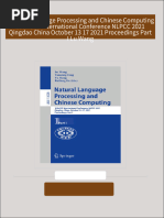 Natural Language Processing and Chinese Computing 10th CCF International Conference NLPCC 2021 Qingdao China October 13 17 2021 Proceedings Part I Lu Wang download pdf