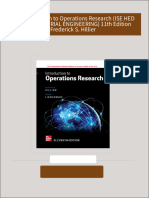 ISE Introduction to Operations Research (ISE HED IRWIN INDUSTRIAL ENGINEERING) 11th Edition Frederick S. Hillier download pdf