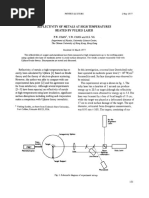 Reflectivity of metals at high temperatures heated by pulsed laser