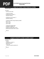 CTU 07103 Programming App & Info Sec - Session 3 - Control Flow