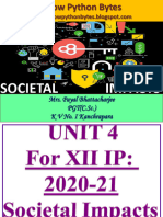 XII IP Revised Syllabus Unit 4 Societal Impacts