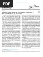 Hierarchies in Focus Crafting the Gold Standard for Pain 2025 Osteoarthriti