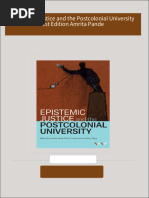 Instant download Epistemic Justice and the Postcolonial University 1st Edition Amrita Pande pdf all chapter