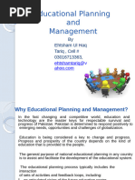 Educational Planning and Management