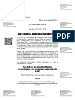 Sentencia del TC sobre demanda de inconstitucionalidad contra la Ley 31729