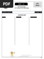 Test-17__PYP JEE Mains_Answer Key_Anita