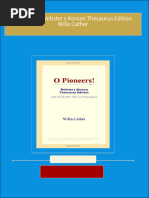 Download full O Pioneers Webster s Korean Thesaurus Edition Willa Cather ebook all chapters