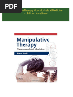 Manipulative Therapy Musculoskeletal Medicine 1st Edition Karel Lewit All Chapters Instant Download