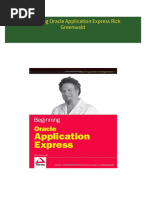 Full Download Beginning Oracle Application Express Rick Greenwald PDF DOCX