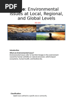 Environmental Problems at Local and Regional and Global Level (3)