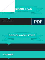 Sociolinguistics ppt