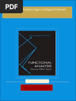 Complete Download Functional Analysis Vagn Lundsgaard Hansen PDF All Chapters