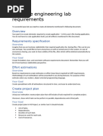 Software Engineering Lab Requirements