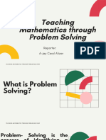 Teaching Math through Problem Solving Report Alizar.pdf (1) - Ajay Alizar