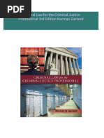 Download ebooks file Criminal Law for the Criminal Justice Professional 3rd Edition Norman Garland all chapters