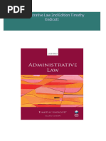 Download Full Administrative Law 2nd Edition Timothy Endicott PDF All Chapters