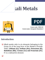 Alkali Metals