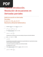 P0. Resolución EDP con mathematica