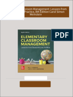 Get Elementary Classroom Management: Lessons from Research and Practice, 8th Edition Carol Simon Weinstein free all chapters