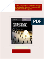 Engineering Innovation From idea to market through concepts and case studies De Gruyter Textbook  1st Edition Benjamin M. Legum download pdf