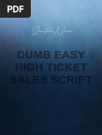 Dumb Easy High Ticket Sales Script