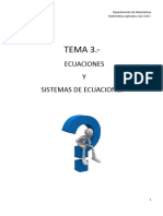 Tema 2 Ecuaciones y Sistemas de Ecuaciones