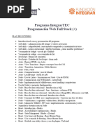 Plan de Estudios - Integrartec