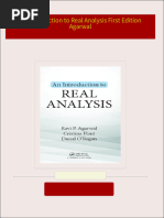 Download Full An Introduction to Real Analysis First Edition Agarwal PDF All Chapters