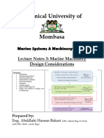 EMR 4408 Marine Systems & Machinery Design Lecture Notes 3 Design Considerations October 2024