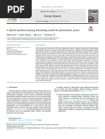 A hybrid machine learning forecasting model for photovoltaic power