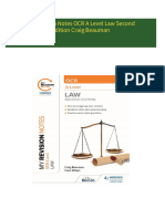 Full Download My Revision Notes OCR A Level Law Second Edition Craig Beauman PDF DOCX