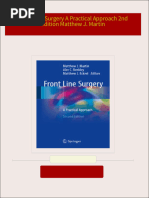 Front Line Surgery A Practical Approach 2nd Edition Matthew J. Martin All Chapters Instant Download