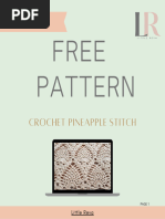 Free Pattern-pineapple Crochet Stitch-little Reva