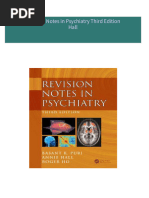 Revision Notes in Psychiatry Third Edition Hall download pdf