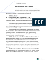 Cambios en la División Política Mundial-3° Año